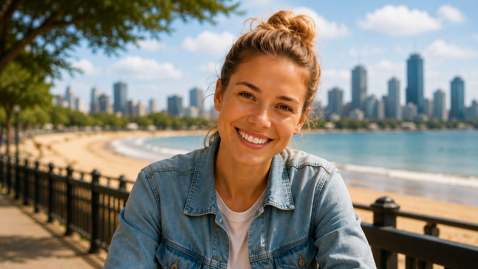 An Ingle host smiling by the waterfront